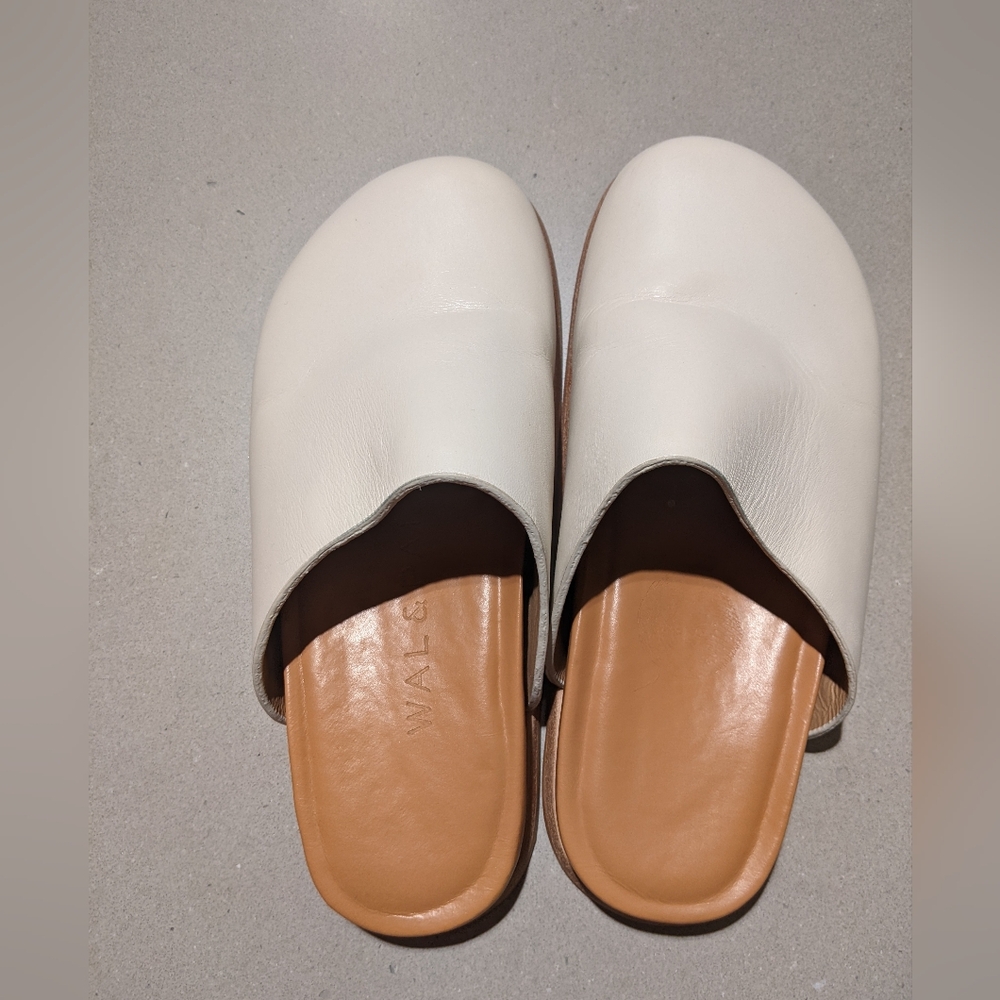 Wal & Pai - Ogdenclogs Slip-On Mules | Ivory | Size 35 (Size 5 U.S.) - Picture 12 of 16